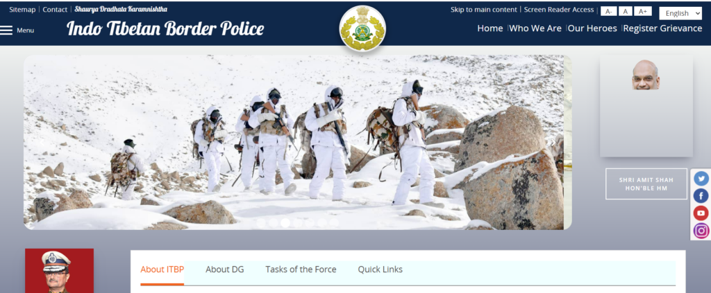 ITBP OFFICIAL WEBSITE