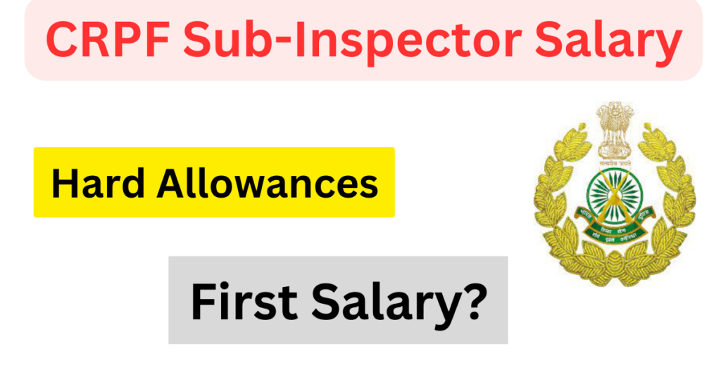 CRPF SUB-INSPECTOR SALARY 2025